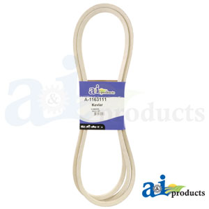 0.6" X 158" Wrapped Aramid Cord Mower Deck Belt Replaces Rotary 14209 (1163111)