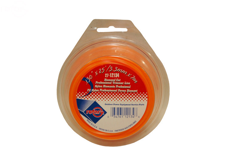 Trimmer Line.130 25' Loop Diamond Rotary (12134)