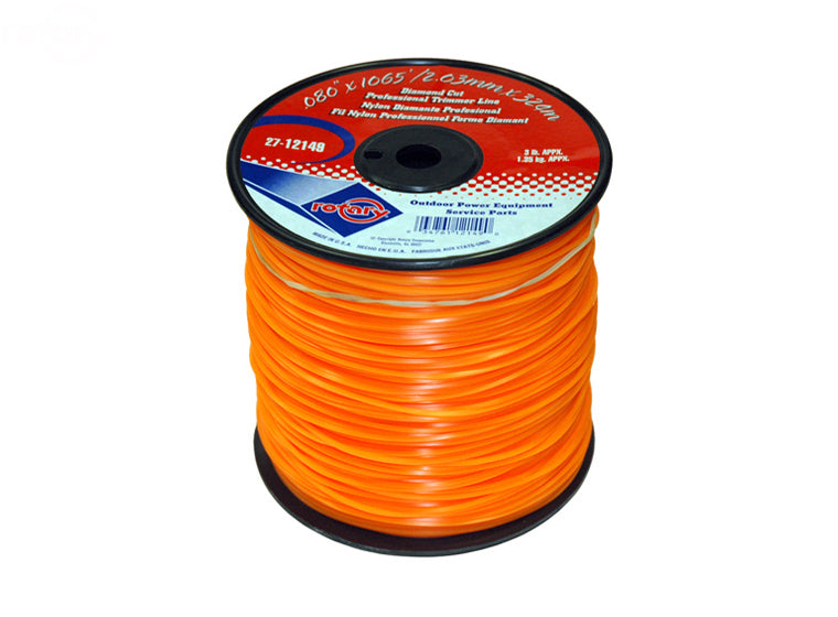 Trimmer Line.080 3 Lb. Spool Diamond Rotary (12149)