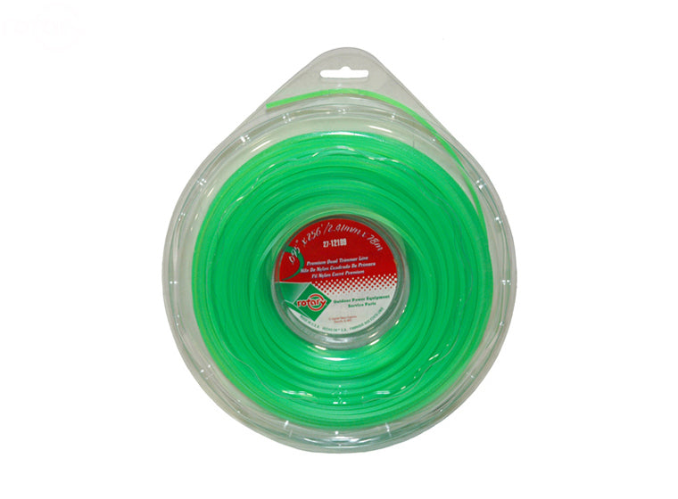 Trimmer Line.095 256' Lge Donut Quad Green Rotary (12189)