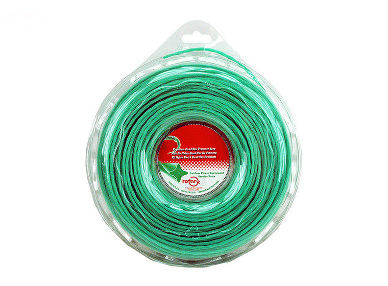 Trimmer Line.095 230' Lge Donut Quad-Tex Twist Green Rotary (12205)
