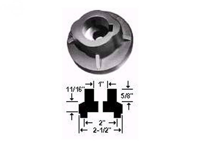 Adaptor Blade 1" (Rotary 1225)