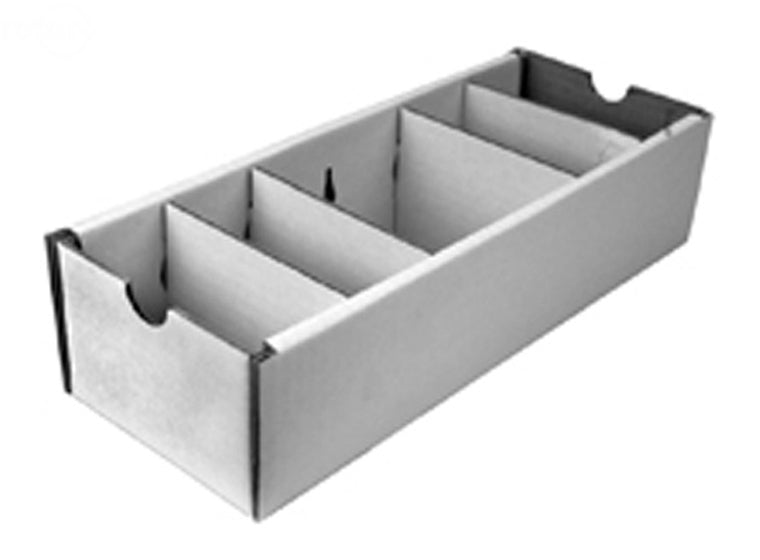 Pack of 25 4" Bin Box With Dividers Rotary (12257)