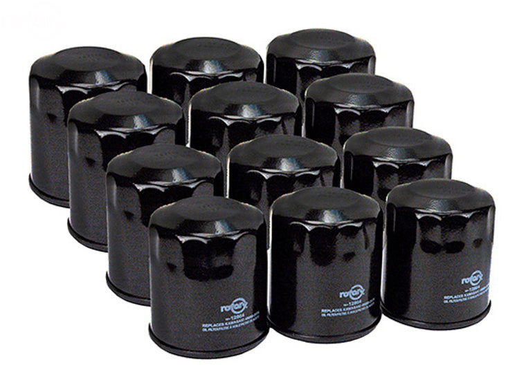 Pack of 12 Oil Filters Bulk for John Deere AM105172 Rotary (12864)