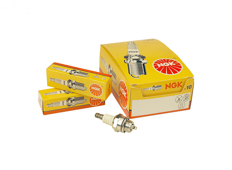 Pack of 10 Spark Plugs NGK CR4HSB Rotary (13729)