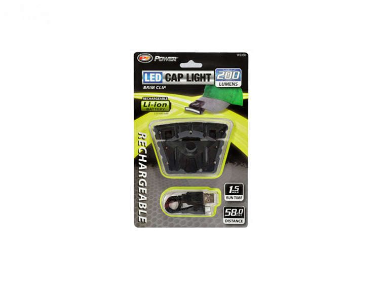 Led Cap Light With Brim Clip Rotary (16674)