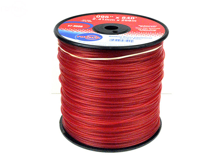 Trimmer Line.095 3Lb Spool Red Commercial Rotary (3509)