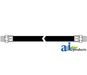 1/2" Hydraulic Hose Assembly, Rigid x Rigid Male NPT, 132" (PHA2W12132)
