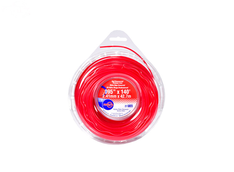 Trimmer Line.095 X 1/2 Lb. Donut Red Commercial Rotary (5923)