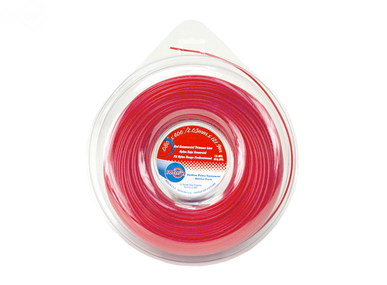 Trimmer Line.080 X 1 Lb. Donut Red Commercial Rotary (5928)