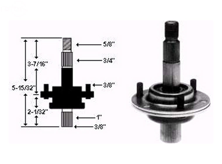 Spindle Assembly MTD Rotary (7156)