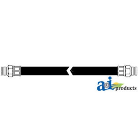 1/2" Hydraulic Hose Assembly, Rigid x Swivel Male NPT, 168" (PHA2W12168S)