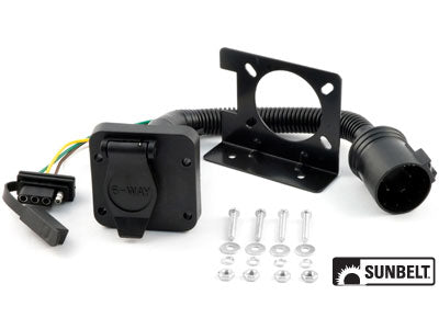 6-way and 4-way Combo Trailer Wiring Socket Curt 55664 (B1CM55664)