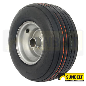 13X6.5X6 Never Flat Tire Ribbed Gray (B1FP104)