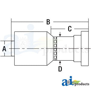 (HW-C62) Code 62 Flange Head - Straight (C62-12-12-W)