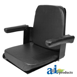 Black Vinyl Seat for Allis Chalmers CS110-1V (CS140-1V)