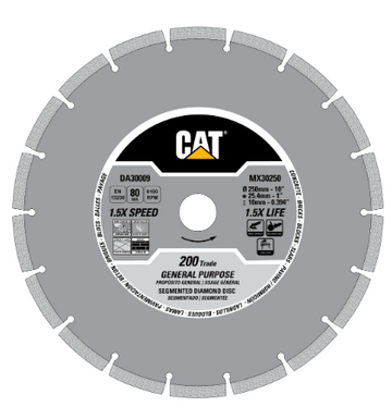 Caterpillar® 200 Trade Segmented General Purpose Diamond Blade 4" (DA30002U)