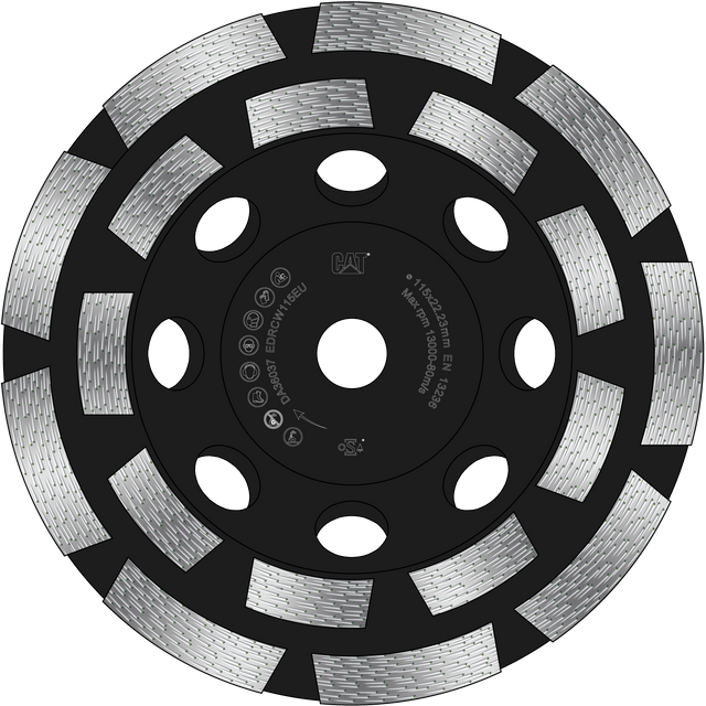 Caterpillar® 800 Expert Double Row 30 /40 Mesh Grit Diamond Grinder 5/8" 11 Thread 4 1/2" (DA36033)