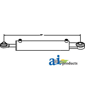 Hydraulic Top Link Cylinder (Cat I) (3" Bore) (TLH008)