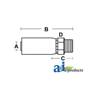 (HC-MB) Male O-Ring Boss - Rigid (MB-12-16)