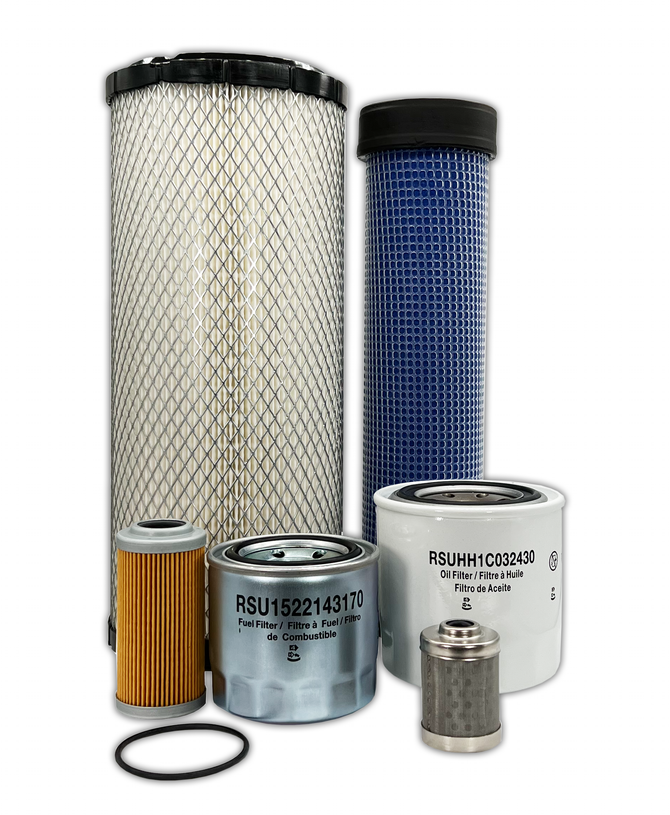 HERO® Maintenance Filter Kit For Kubota KX-080-3T Excavator (MSU-KA-0190)
