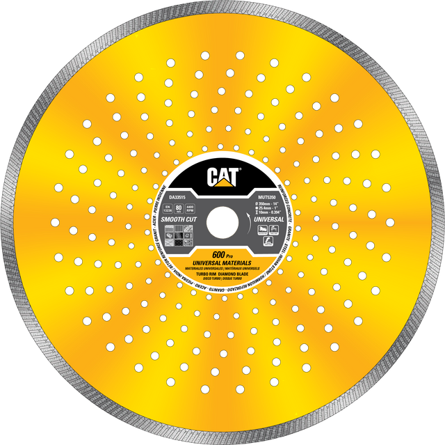 Caterpillar® 600 Pro Universal Turbo Diamond Blade 14" (DA33515U)