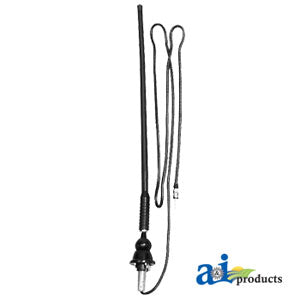 Top/Side Mount Rubber Mast with 60" Cable Radio Antenna (RMA60)