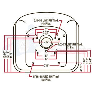 LM2002 Lawn & Garden Tractor Riding Mower Seat Fits Most Brands (SE110)