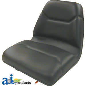 Deluxe Cushion Michigan Style Black Tractor Seat with Slide (TMS111BL)
