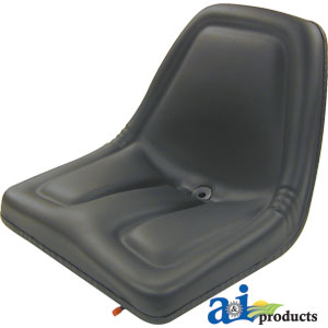 Michigan Style Black Tractor Seat with Slide (TMS444BL)