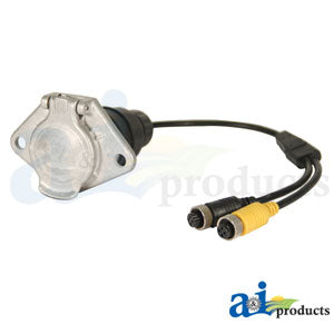 CabCAM Plug, Monitor End, 2 Camera Capability (TP7523)