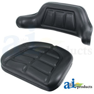 Black Wrap Around Seat Cushion Set (W103BL)