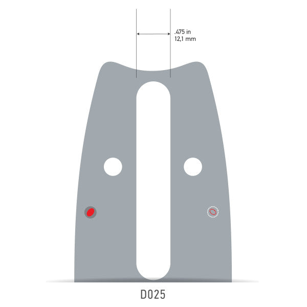 Chainsaw Versacut Guide Bar, 24"
(Oregon 240VXLHD025)