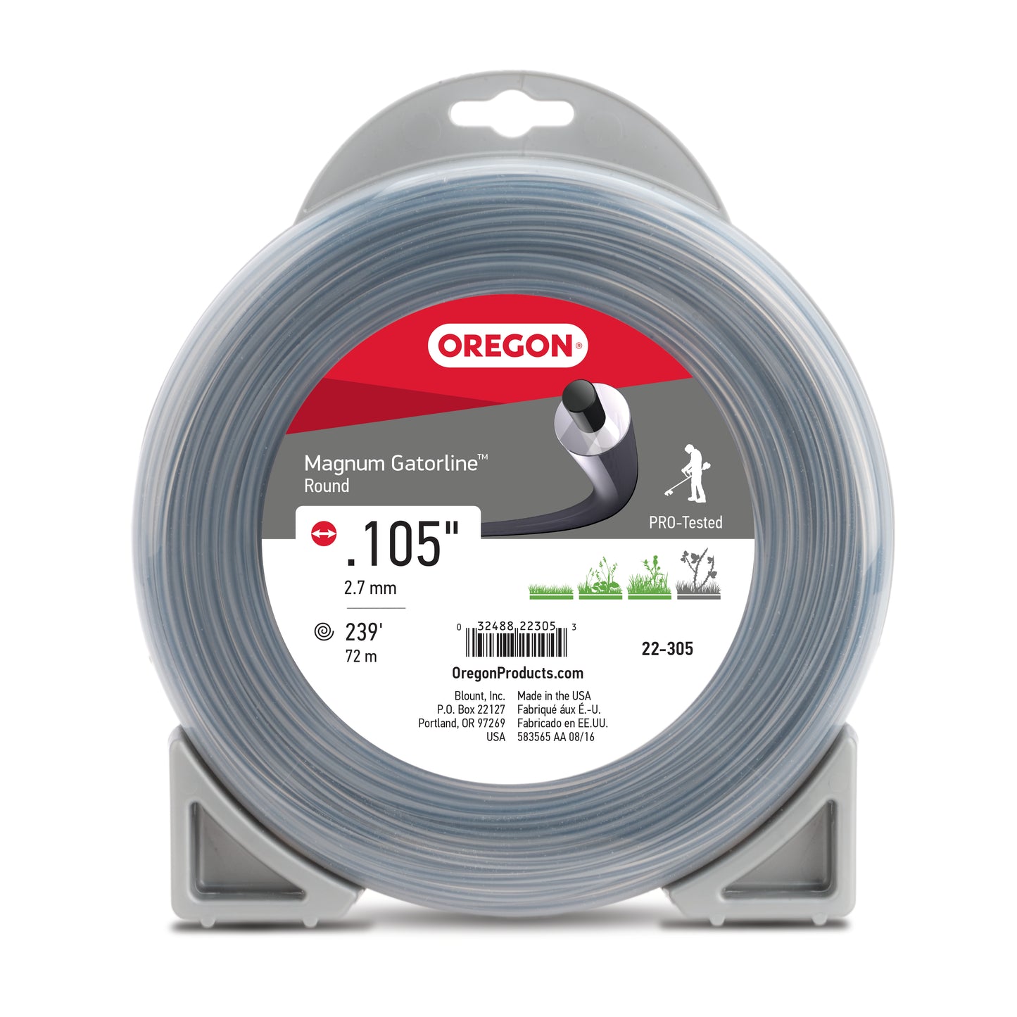 Magnum Gatorline Round Blue .105" Ga. 1 lb. Donut