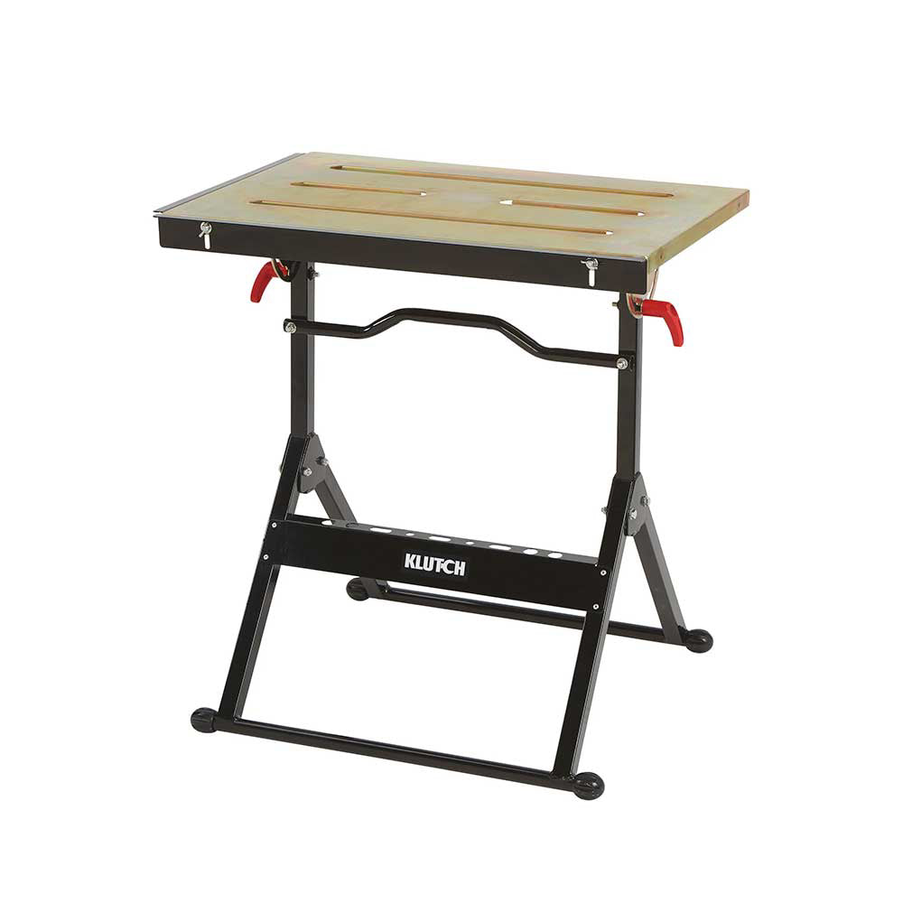 30" X 20" X 3- 5/8" Klutch Adjustable Steel Welding Table (61118)