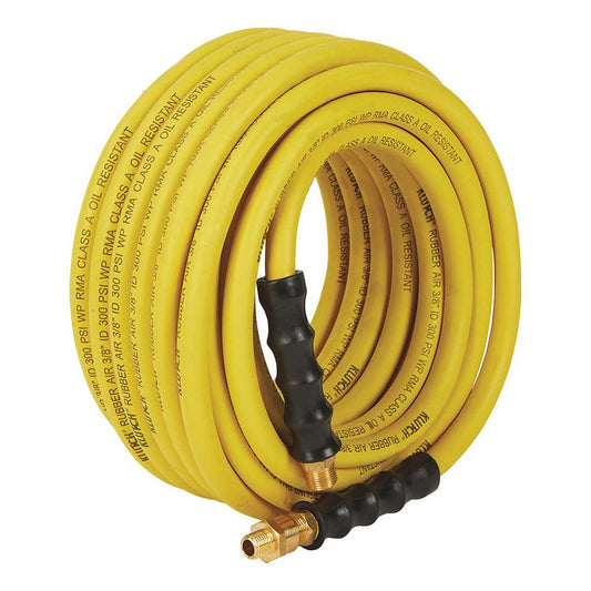 3/8" X 50' Klutch Rubber Air Compressor Hose With 3/8" To 1/4" Reducer (113460)