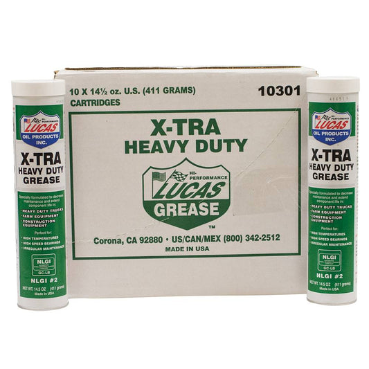 10 Lucas Oil X-tra HD Grease Ten 14.5 Ounce Tubes (Stens 051-535)