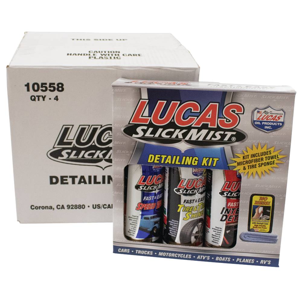 Lucas Oil Slick Mist Detail Kit Case of 4 (Stens 051-804)