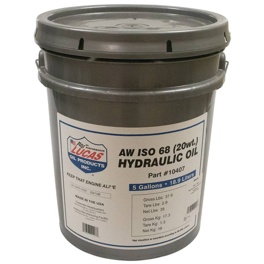 Lucas Oil AW ISO 68 Hydraulic Oil 5 Gallon pail (Stens 051-824)