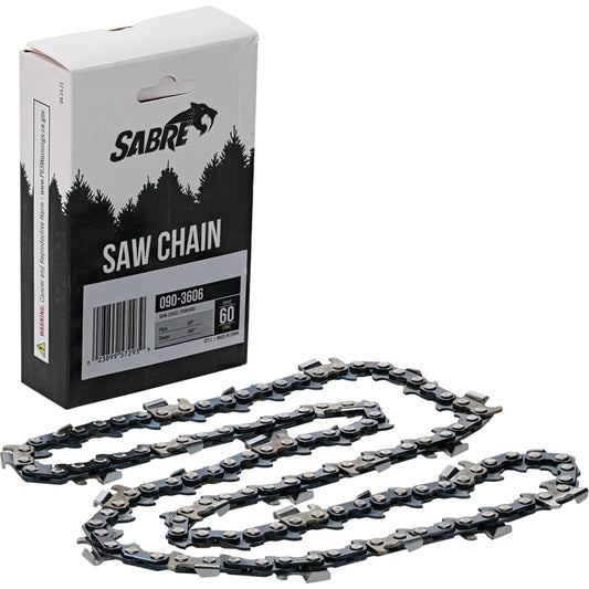 Sabre Chain Pre-Cut Loop 60 DL 3/8", .050", Semi-Chisel Standard (Stens 090-3606)