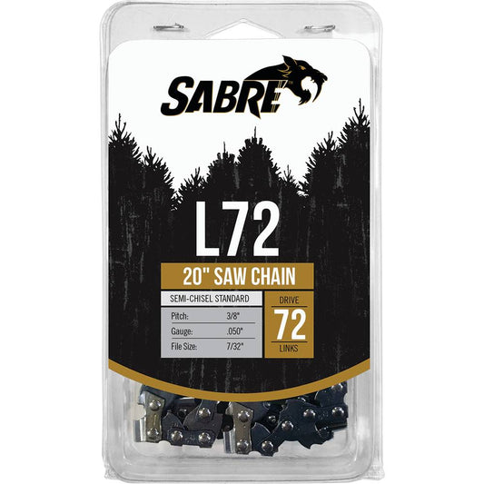 Sabre Chain Loop Clamshell 72DL Husqvarna 591129972 (Stens 090-3726C)