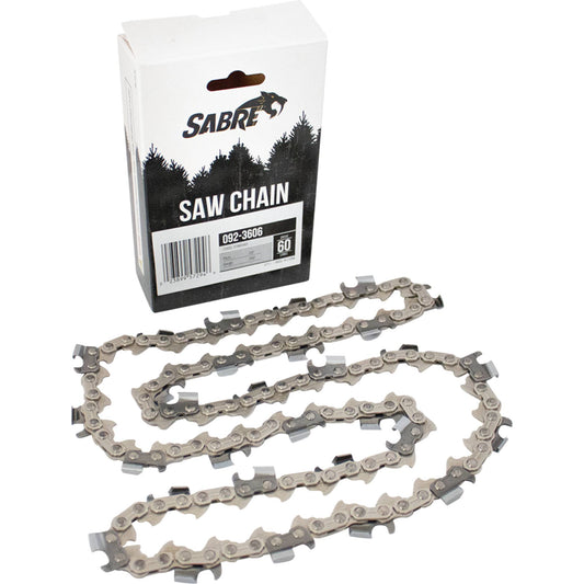 Sabre Chain Pre-Cut Loop 60 DL 3/8", .050", Chisel Standard (Stens 092-3606)