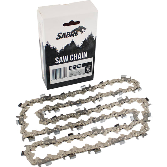 Sabre Chain Pre-Cut Loop 70 DL 3/8", .050", Chisel Standard (Stens 092-3706)