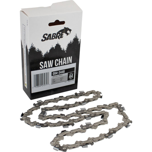 Sabre Chain Pre-Cut Loop 44 DL 3/8" LP, .050", Semi-Chisel Standard (Stens 094-3446)