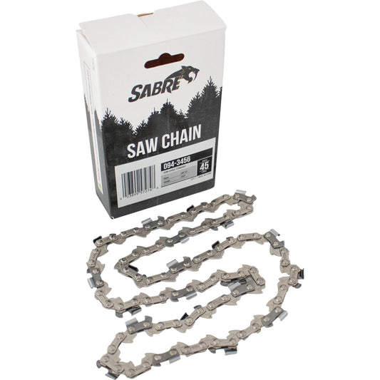Sabre Chain Pre-Cut Loop 45 DL 3/8" LP, .050", Semi-Chisel Standard (Stens 094-3456)