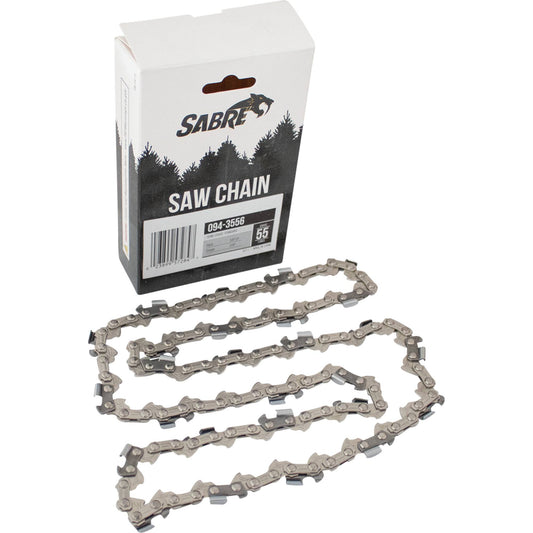 Sabre Chain Pre-Cut Loop 55 DL 3/8" LP, .050", Semi-Chisel Standard (Stens 094-3556)