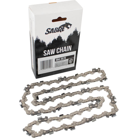 Sabre Chain Pre-Cut Loop 57 DL 3/8" LP, .050", Semi-Chisel Standard (Stens 094-3576)