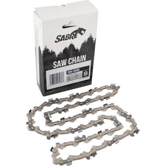 Sabre Chain Pre-Cut Loop 50 DL 3/8" LP, .043", Semi-Chisel Standard (Stens 094-5506)