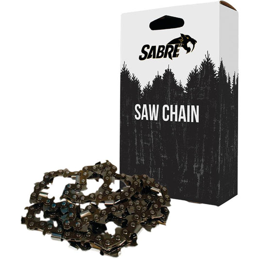 Sabre Chain Pre-Cut Loop 55 DL 3/8" LP, .043", Semi-Chisel Reduced Kickback (Stens 094-5556)