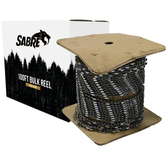 Sabre Chain Reel 100' 3/8" LP, .043", Semi-Chisel Reduced Kickback (Stens 095-2106)